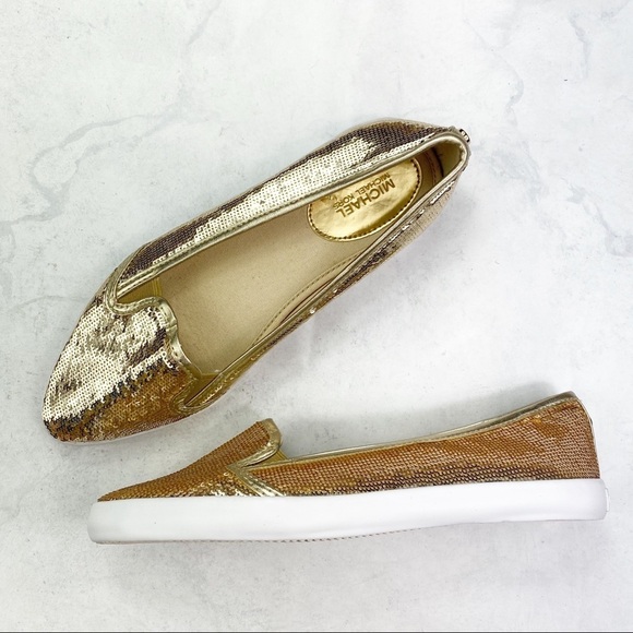 [MK] Metallic Gold Slip Ons - Picture 9 of 9